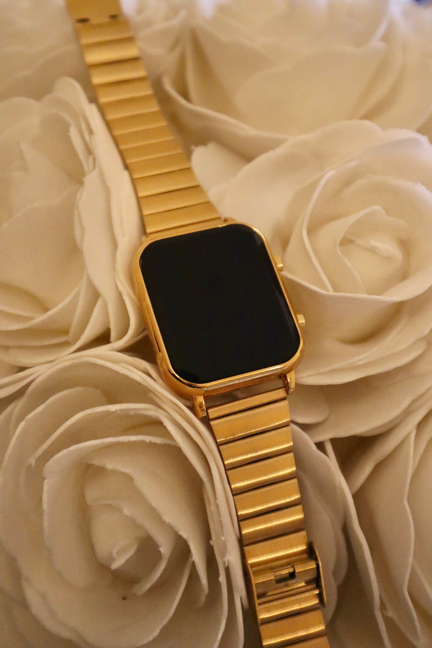 Relógio Digital Dourado Lux