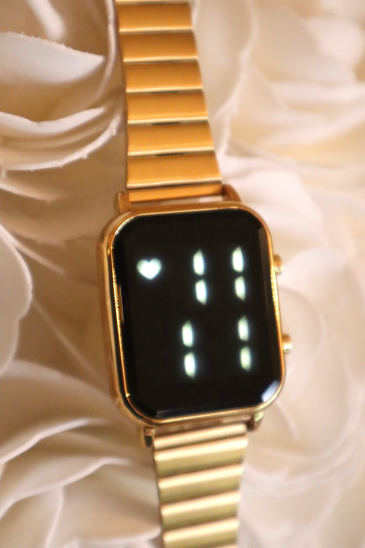 Relógio Digital Dourado Lux