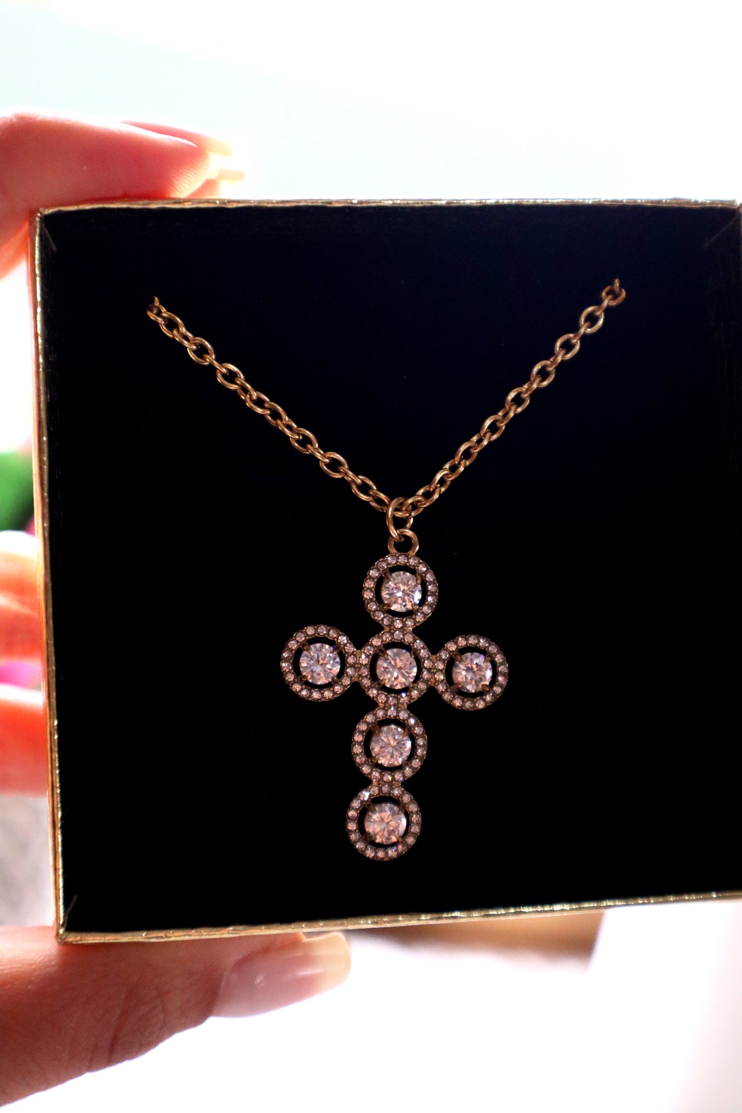 Crystal Cross Necklace