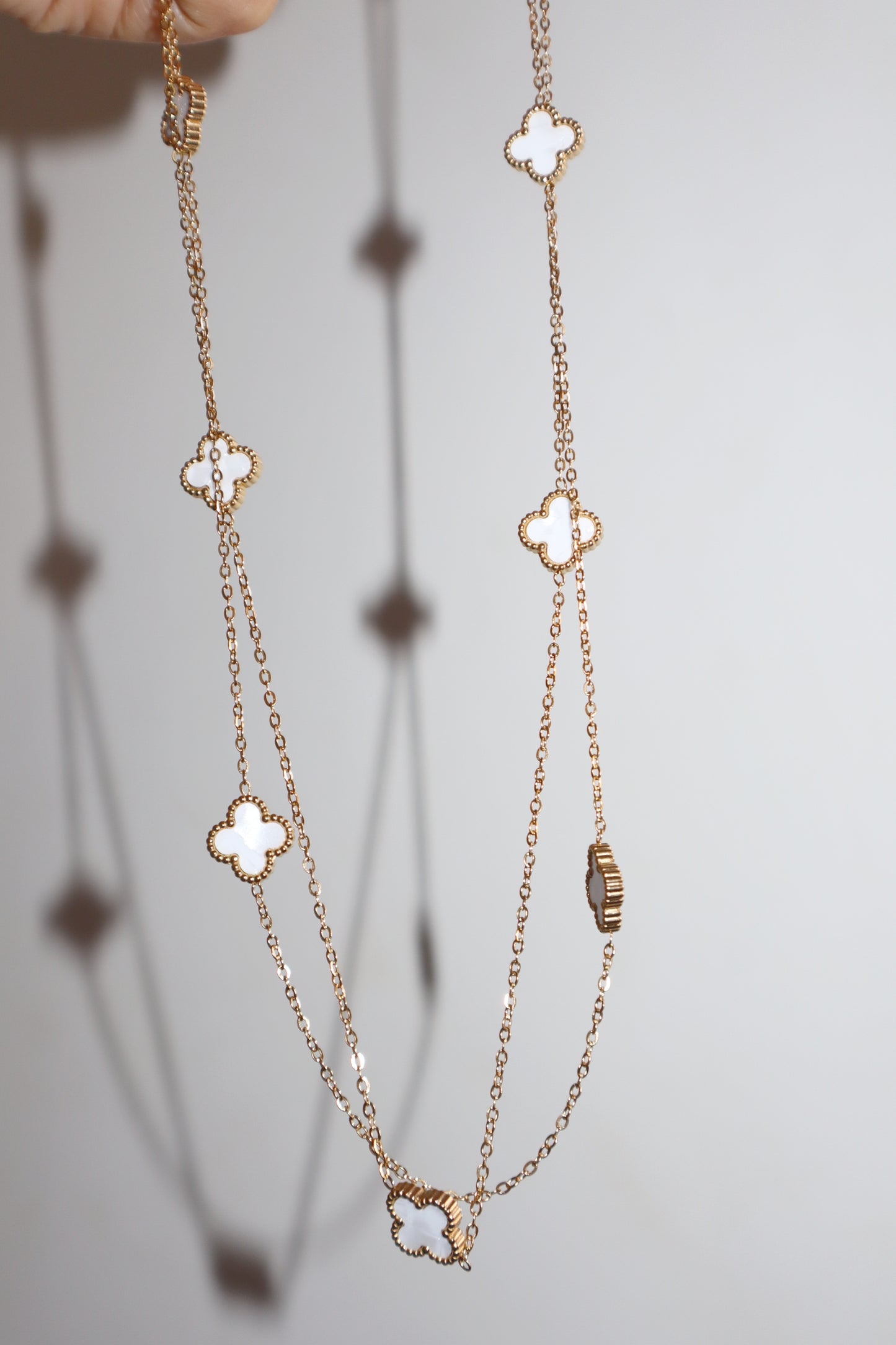 White Clover Twist- Necklace