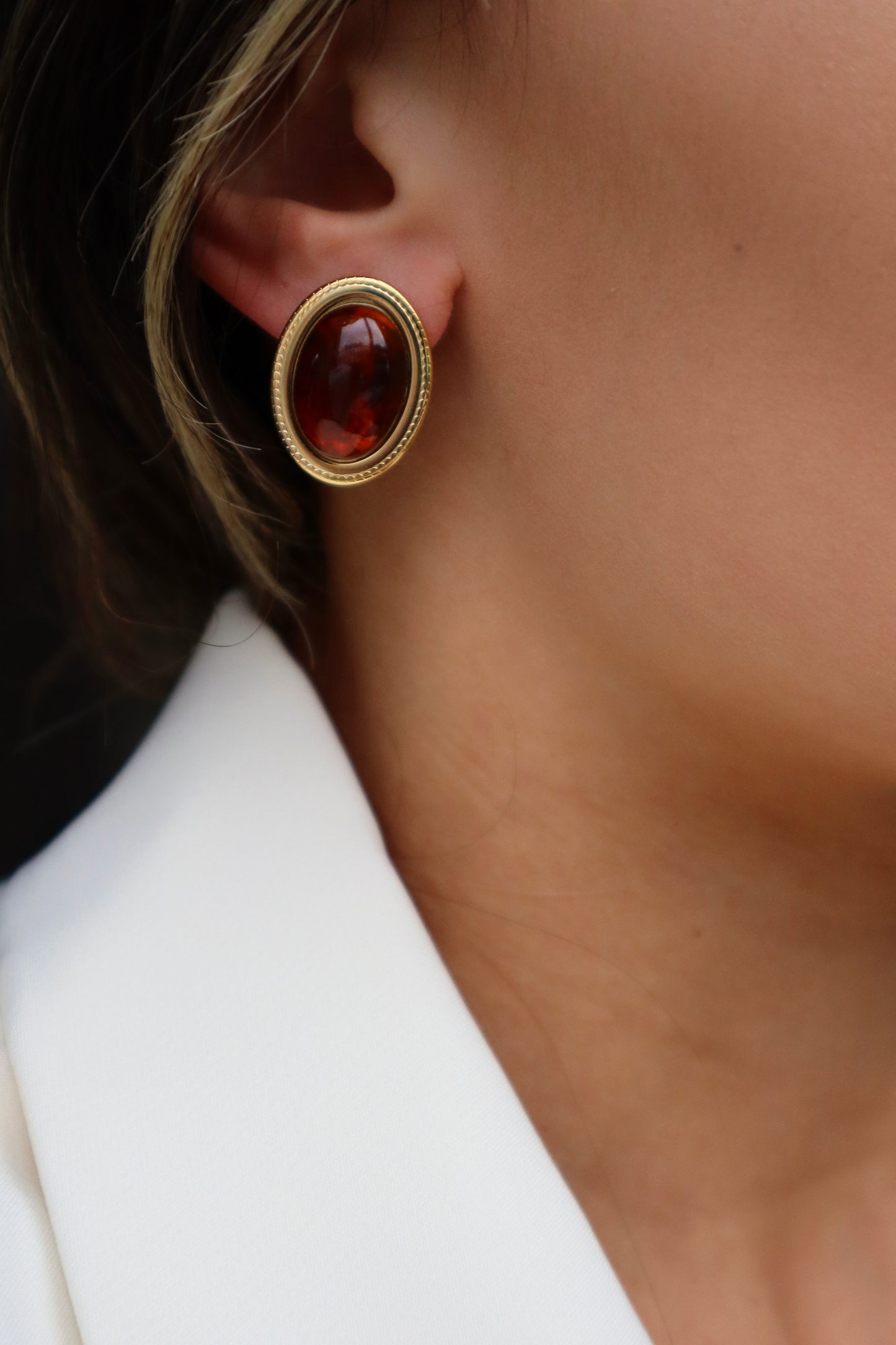 Brown Chic Earring
