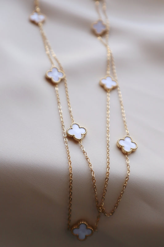 White Clover Twist- Necklace