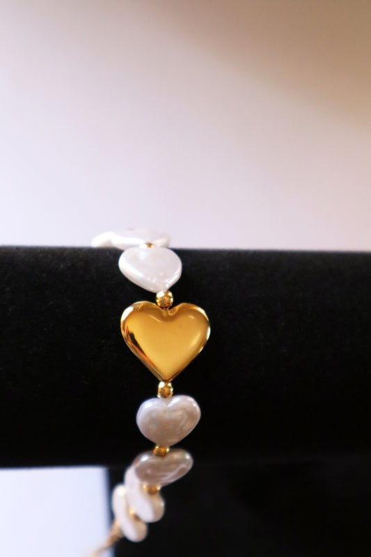 Pearl heart Bracelet