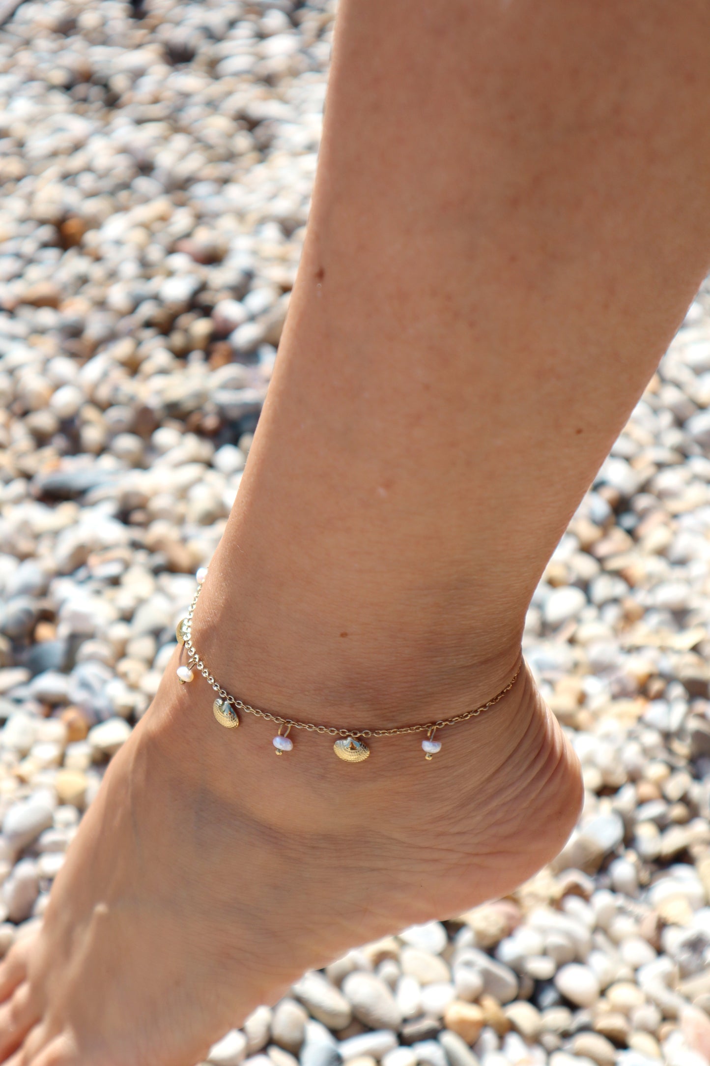 Shells & Pearls Anklet