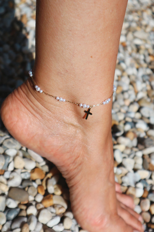 Faith Pearl Anklet
