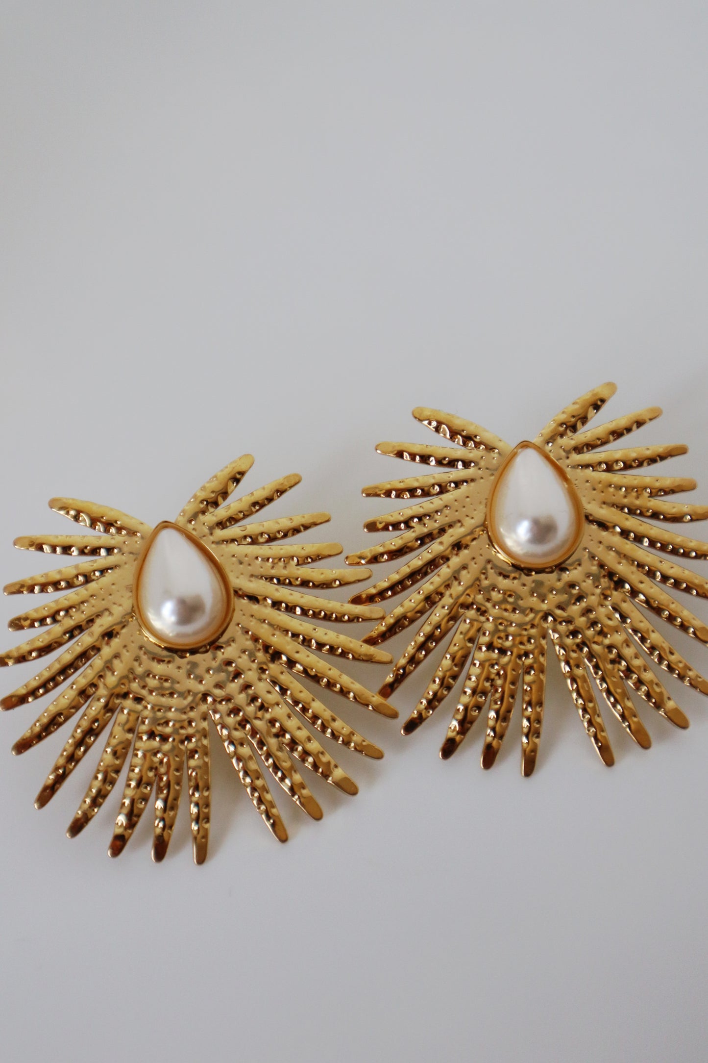 Golden Pearl Earrings