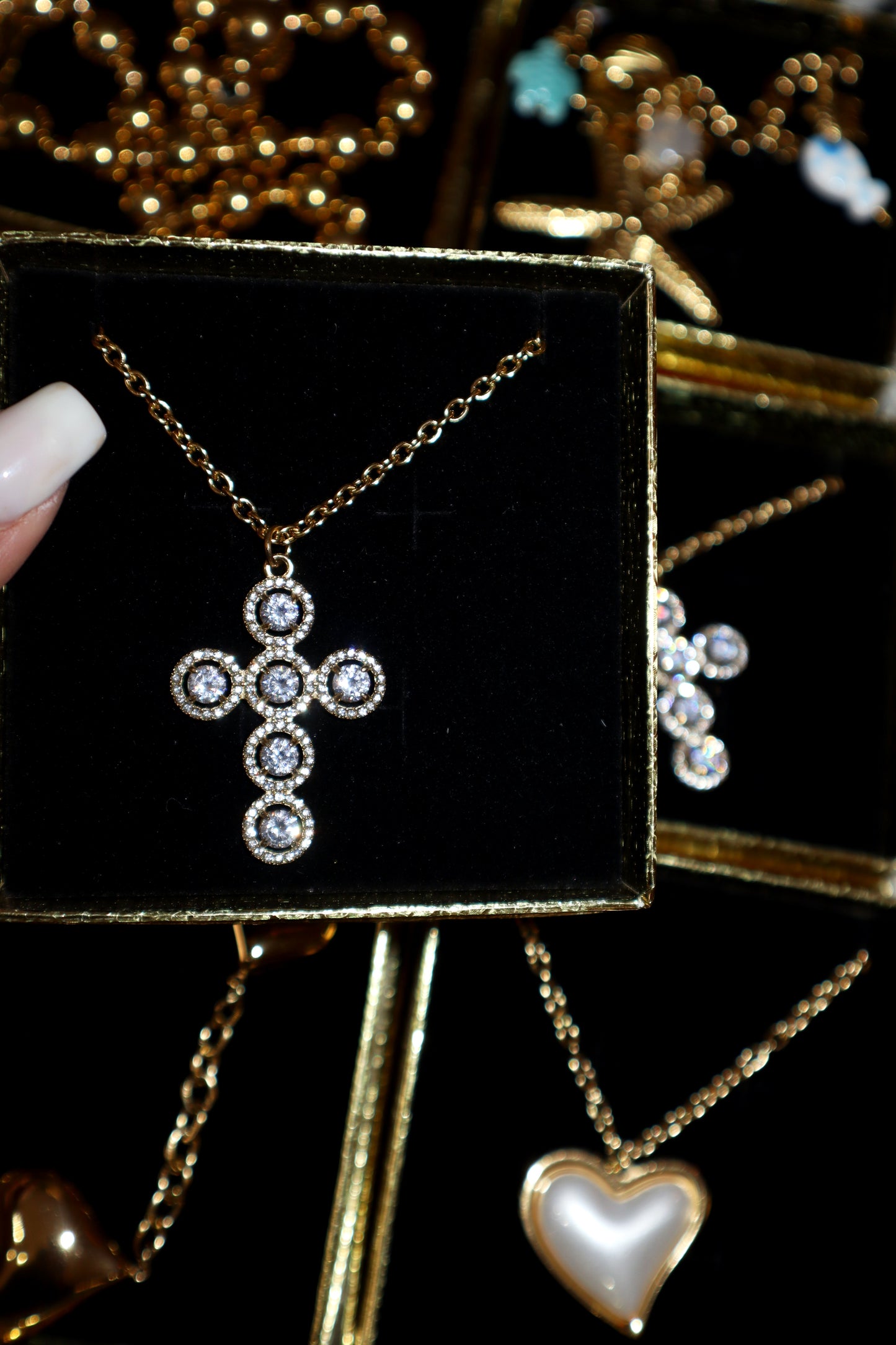 Crystal Cross Necklace