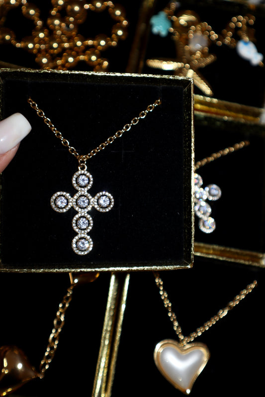 Crystal Cross Necklace