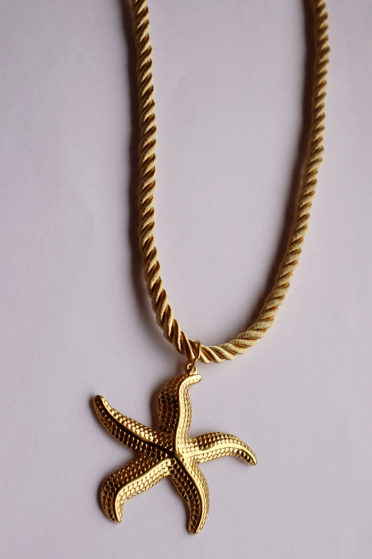 Golden Starfish- Necklace